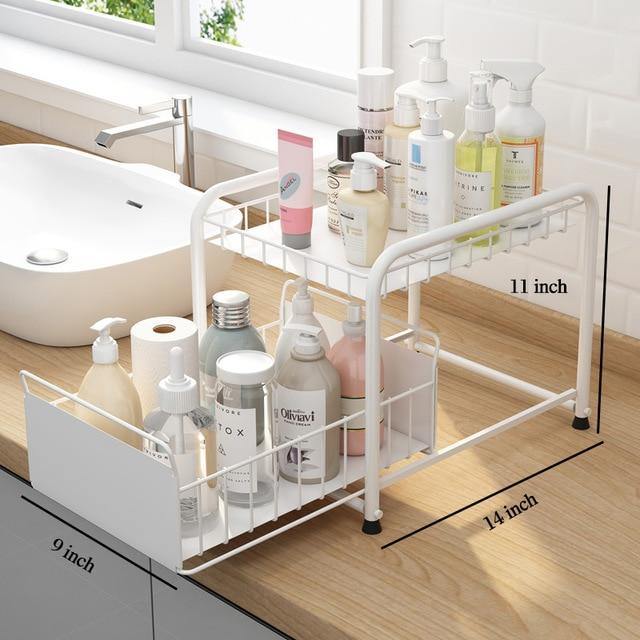 2-Tier Organizer with Sliding Kitchen Storage Drawers - Image 4