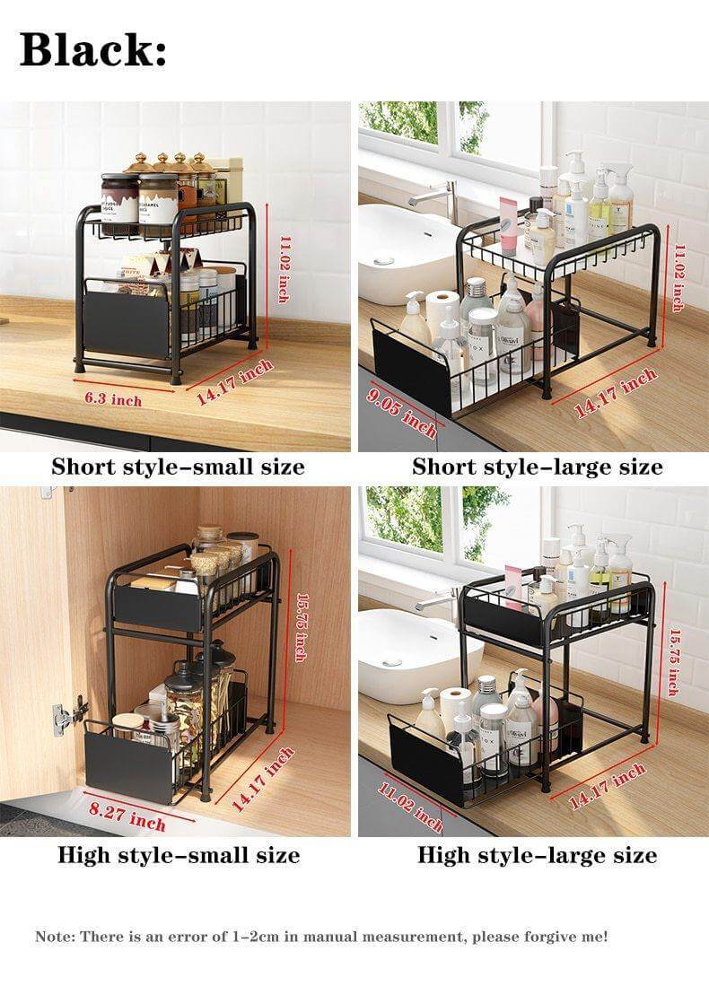 2-Tier Organizer with Sliding Kitchen Storage Drawers - Image 11