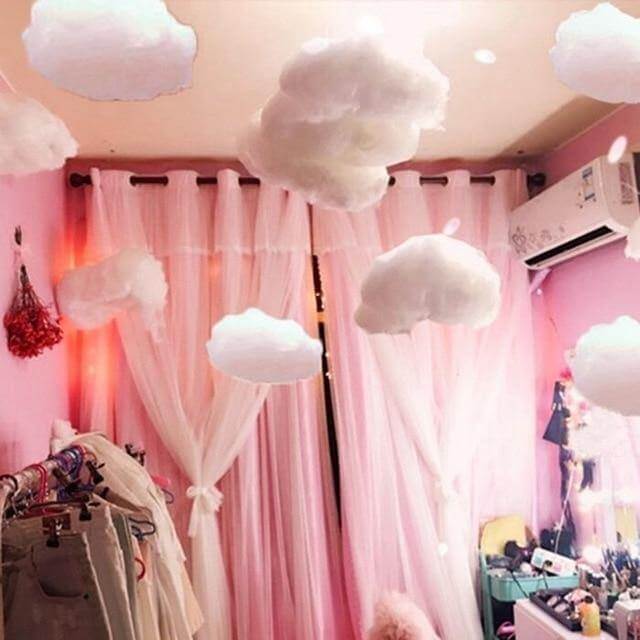 Hanging White Cotton Cloud - Image 2