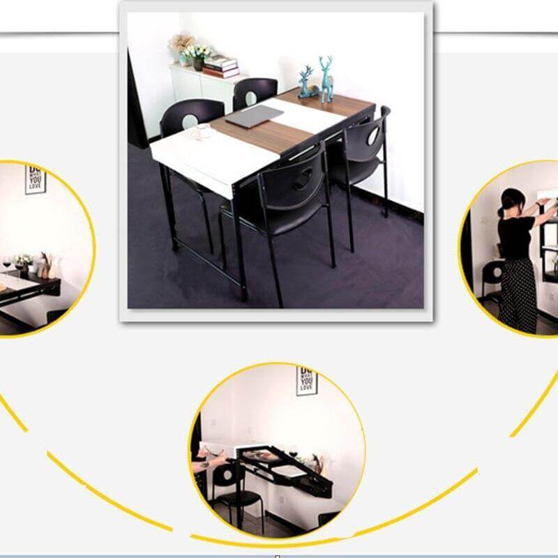 Foldable Multifunctional Wall-Mounted Shelf Table - Image 2