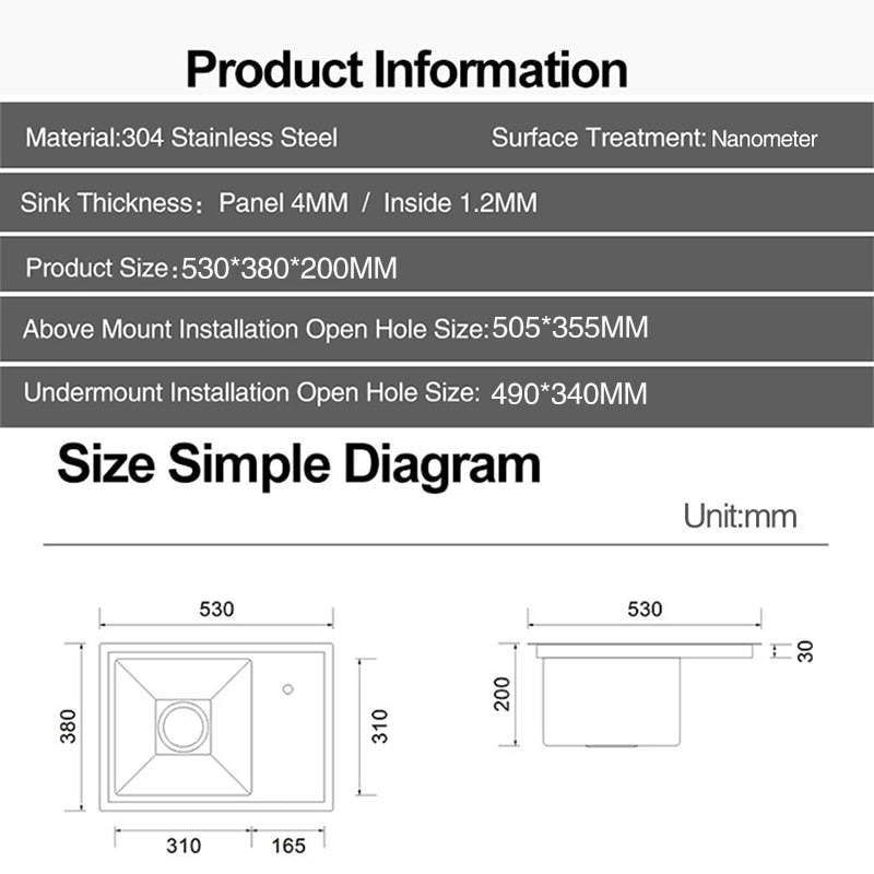 Elegant Black Nano Smart Kitchen Sink - Image 7