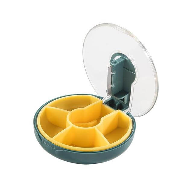 Portable Weekly Rotating Round Pill Cases - Image 5