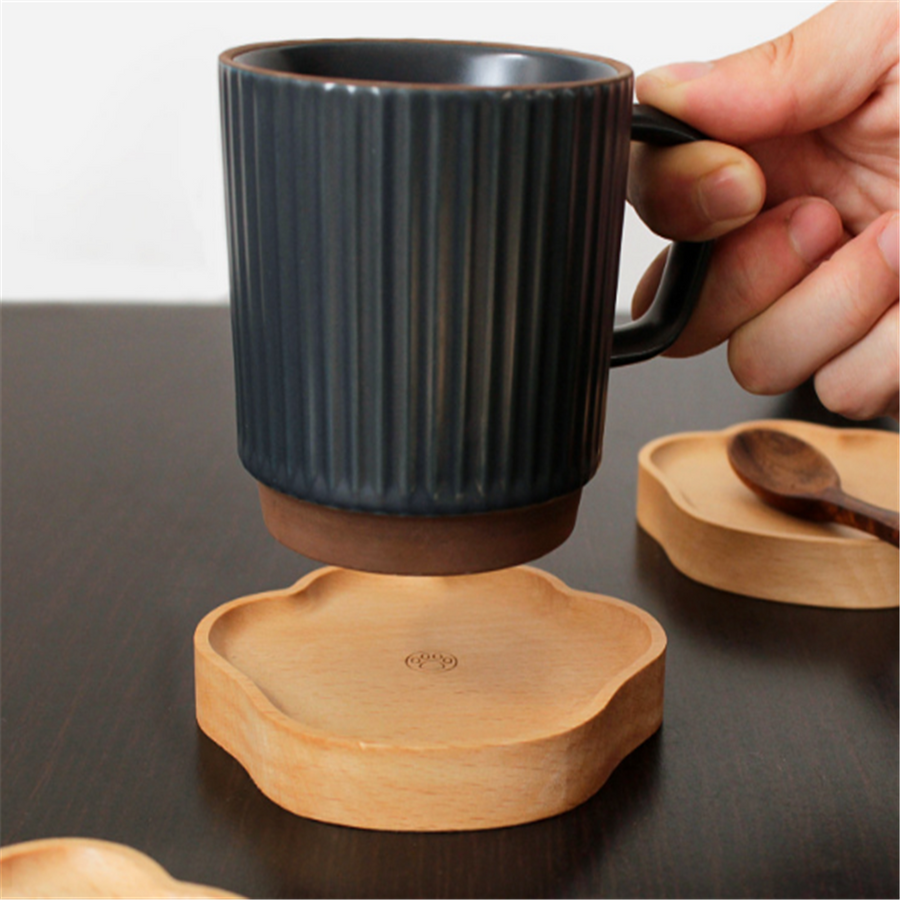 Cute Cat Paw Wooden Coaster - Image 2