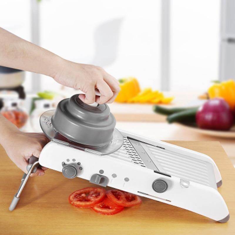 Adjustable Stainless Steel Manual Vegetable Slicer Cutter - Image 0