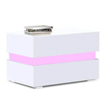 Modern Luxury LED Light Nightstand with Drawers - MaviGadget