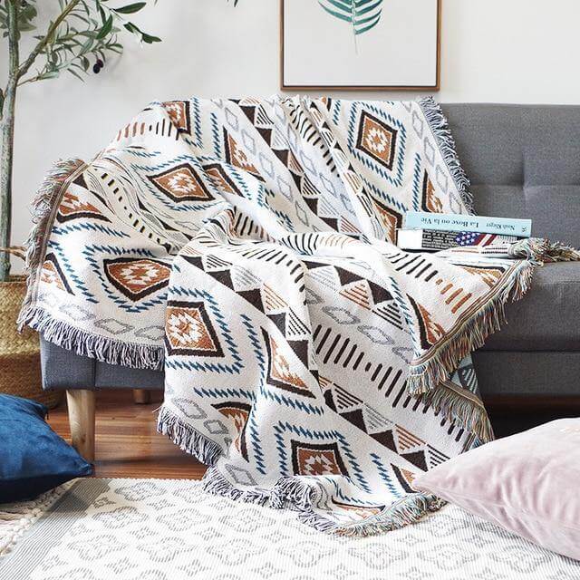 Boho StyleKnitted Blanket