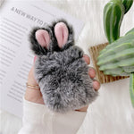 Cute Rabbit Ears Plush AirPods Case