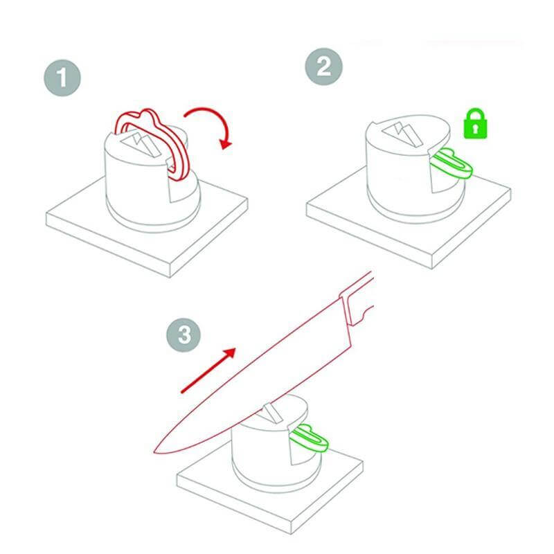 Kitchen Knife Sharpener Tool with Suction Pad - Image 7