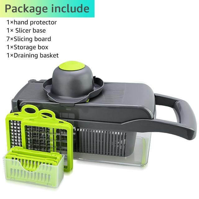 6 Blades Veggie Fruit Slicer with Box - Image 9