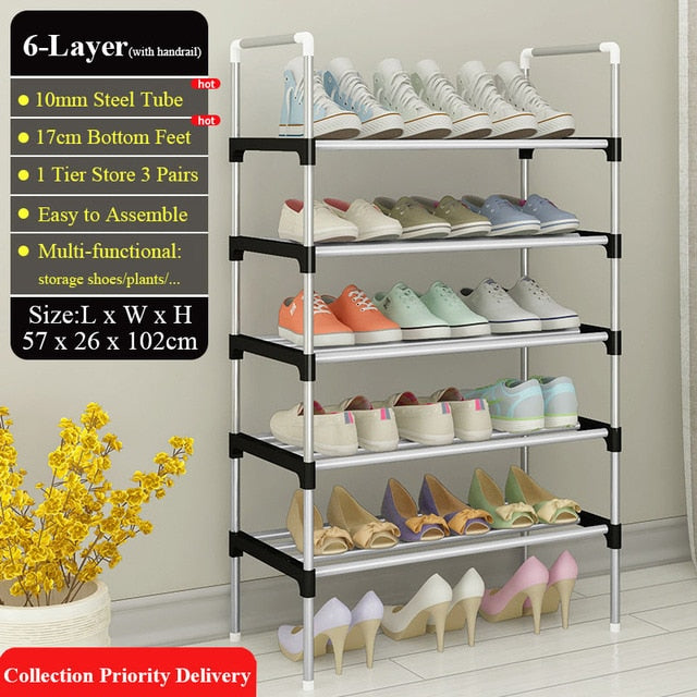 Adjustable 30 Pair Shoe Rack Space Saving Storage Organizer - Image 8