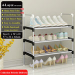 Adjustable 30 Pair Shoe Rack Space Saving Storage Organizer