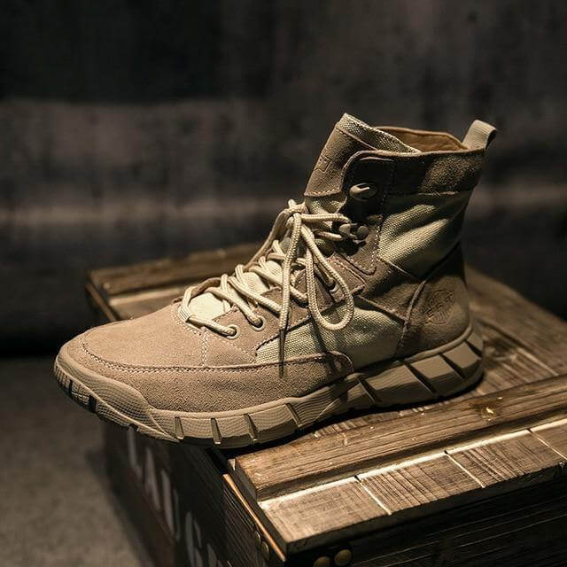 Tactical Cowhide Leather Camping Boots - Image 7