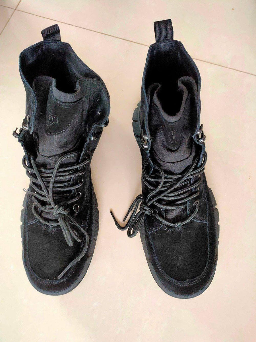 Tactical Cowhide Leather Camping Boots - Image 4
