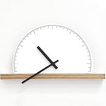 Modern Geometry Half Nordic Wall Clock - MaviGadget