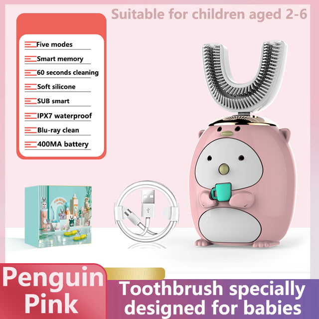 Smart Ultrasonic Silicone Toothbrush for Kids - Image 17
