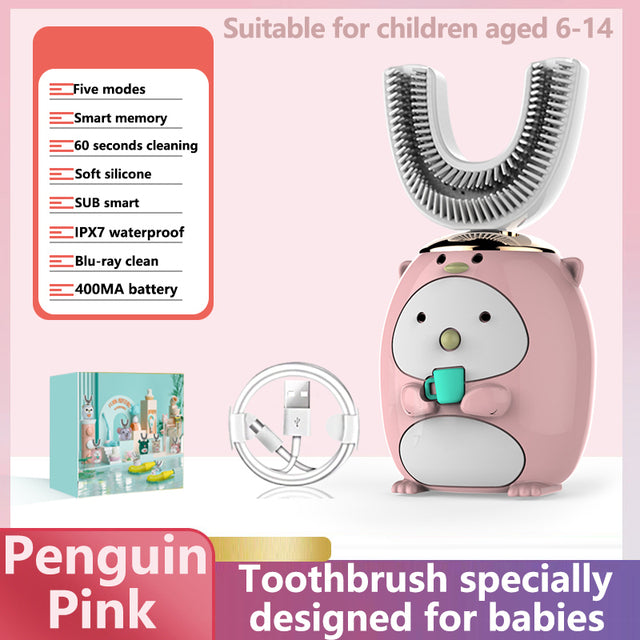 Smart Ultrasonic Silicone Toothbrush for Kids - Image 12