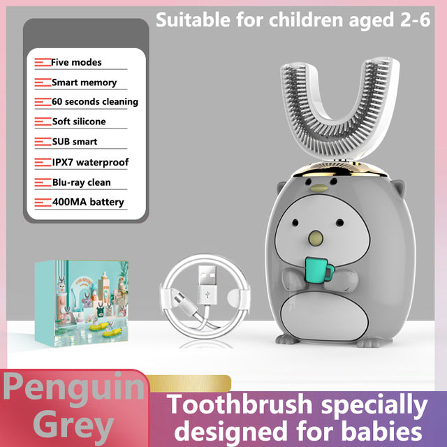 Smart Ultrasonic Silicone Toothbrush for Kids - Image 24