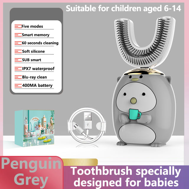 Smart Ultrasonic Silicone Toothbrush for Kids - Image 18
