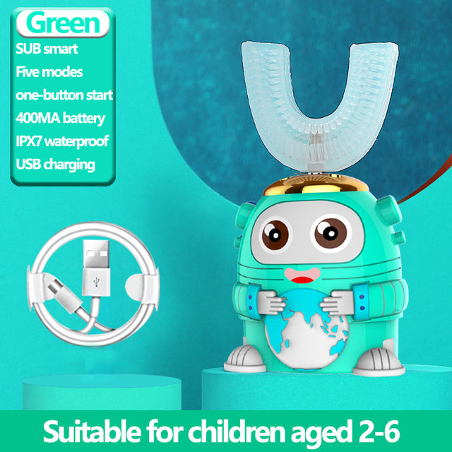 Smart Ultrasonic Silicone Toothbrush for Kids - Image 22