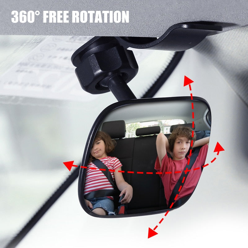 Car Clips-On Adjustable Rearview Mirror