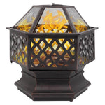 Geometric Garden Fire Pit Stove - MaviGadget