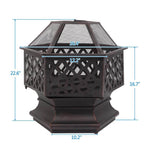 Geometric Garden Fire Pit Stove - MaviGadget