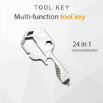 24 in 1 EDC Key Shaped Pocket Tool