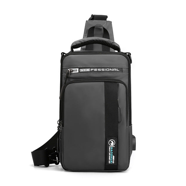 Anti-Theft USB Charging Waterproof Crossbody Bag - Image 12