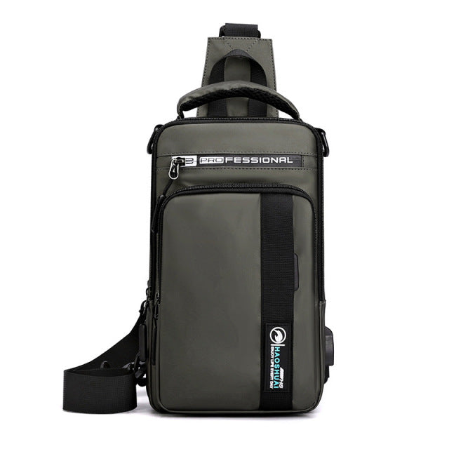 Anti-Theft USB Charging Waterproof Crossbody Bag - Image 11