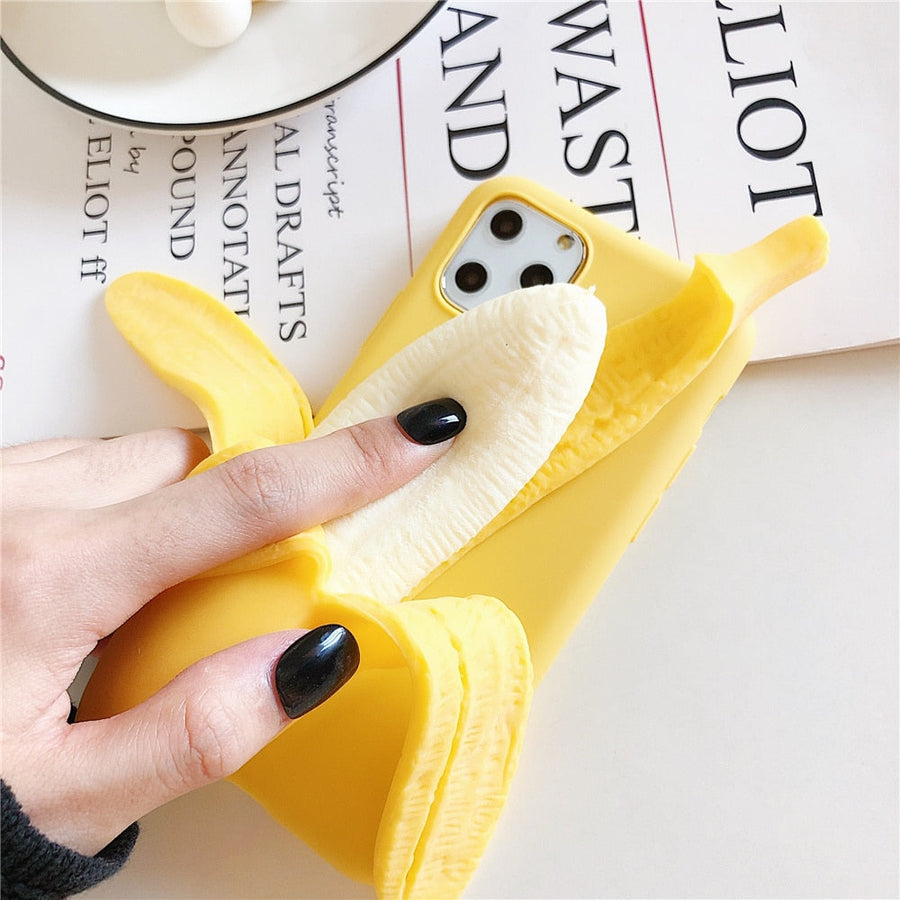 Funny Stress Reliever 3D Banana Phone Case - Image 5