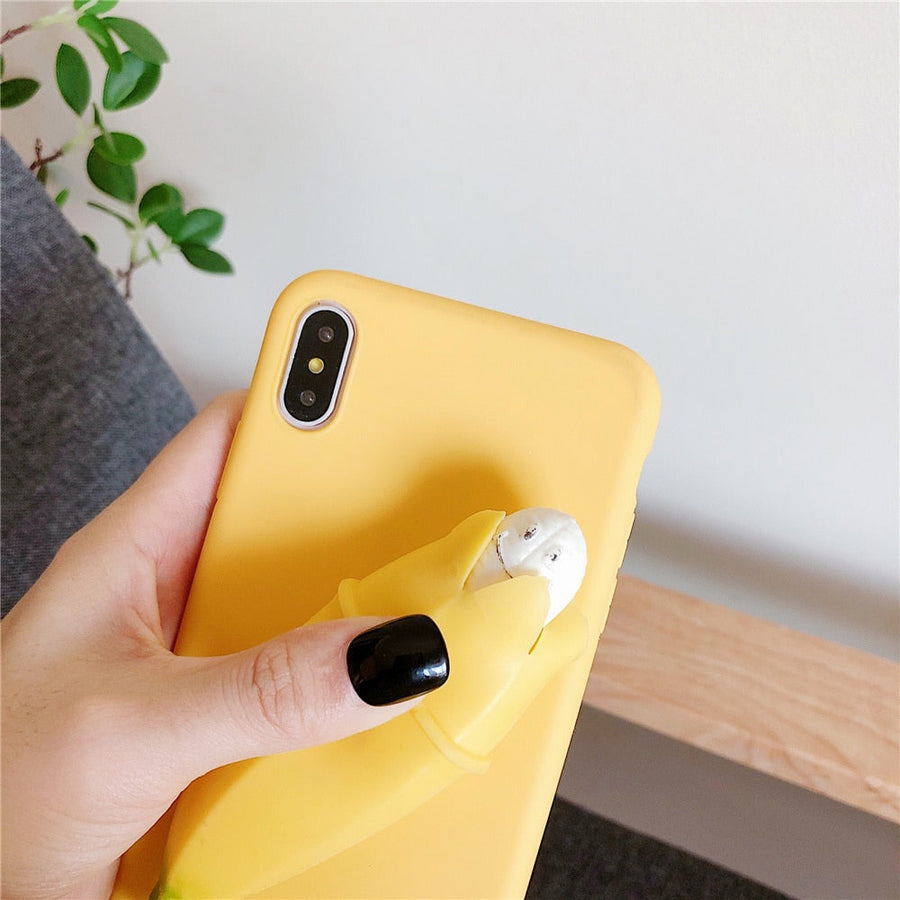 Funny Stress Reliever 3D Banana Phone Case - Image 4