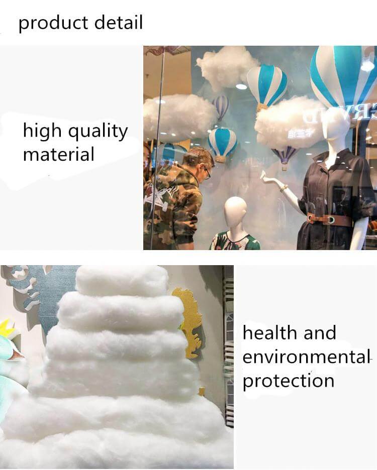 Hanging White Cotton Cloud - Image 4