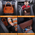 Leather Car Back Seat Organizer