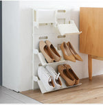 Hidden Folding Multifunctional Wall Shoe Organizer Rack - MaviGadget