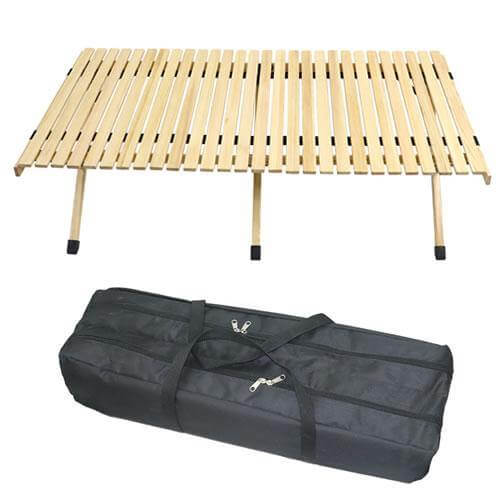 Outdoor Folding Durable Wood Table - Image 2