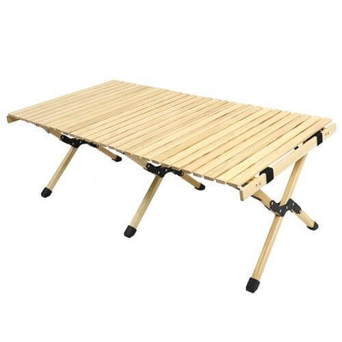 Outdoor Folding Durable Wood Table - Image 4