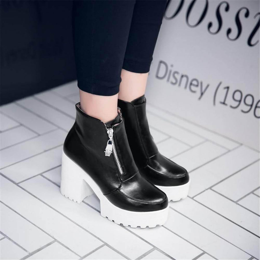 Platform Thick High Heels Women Boots - Image 6