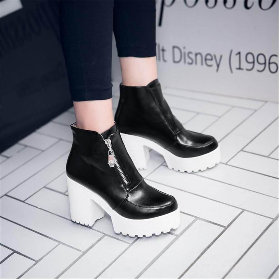 Platform Thick High Heels Women Boots - Image 5