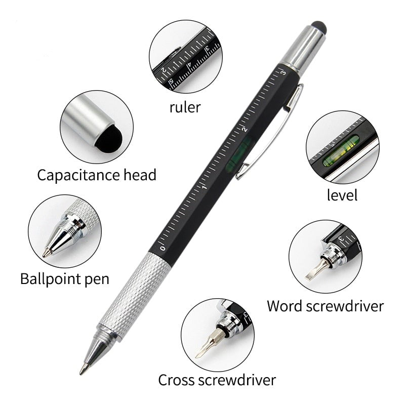 6in1 Screwdriver Ruler Pen - Image 0