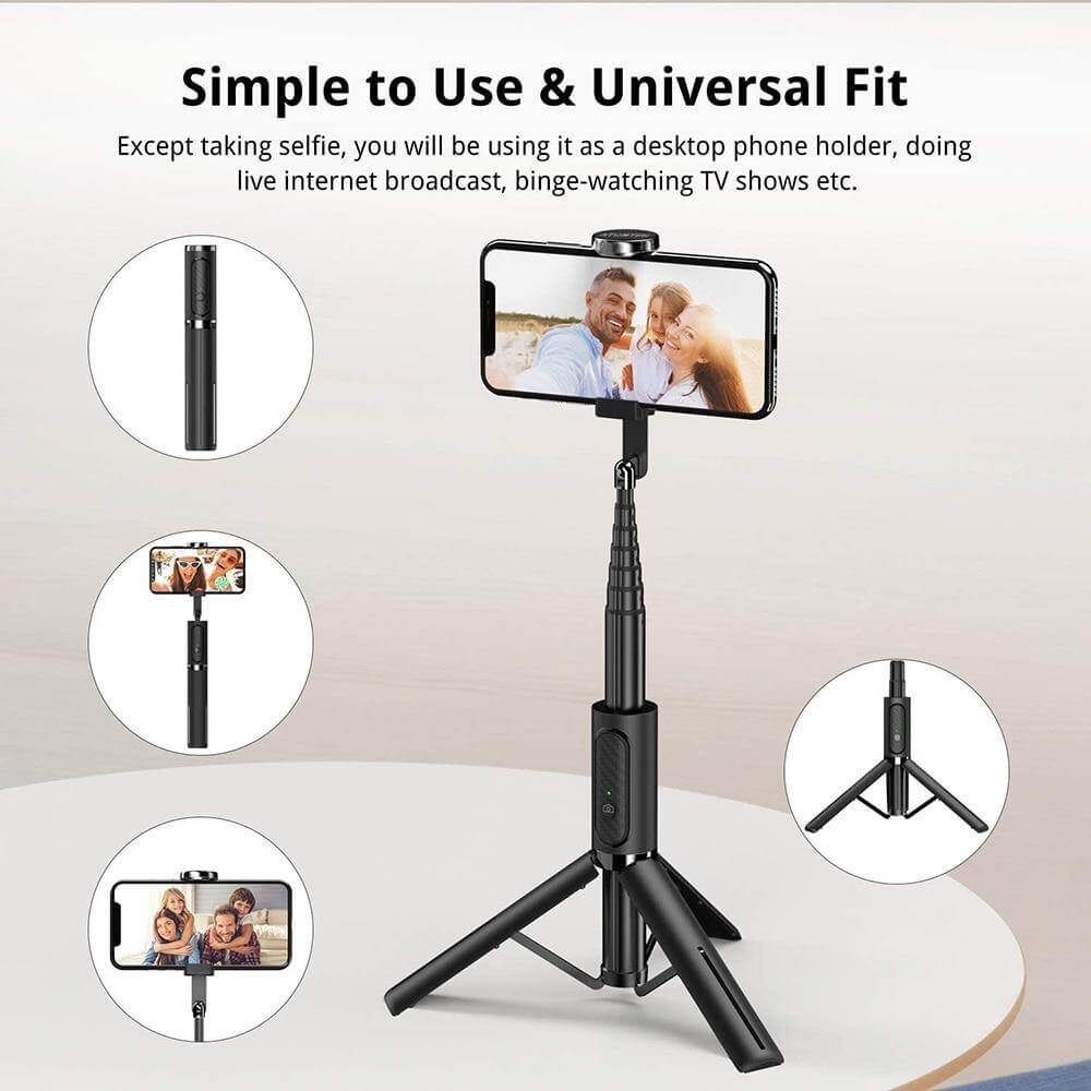 Portable Adjustable Intelligent Selfie Stick Tripod