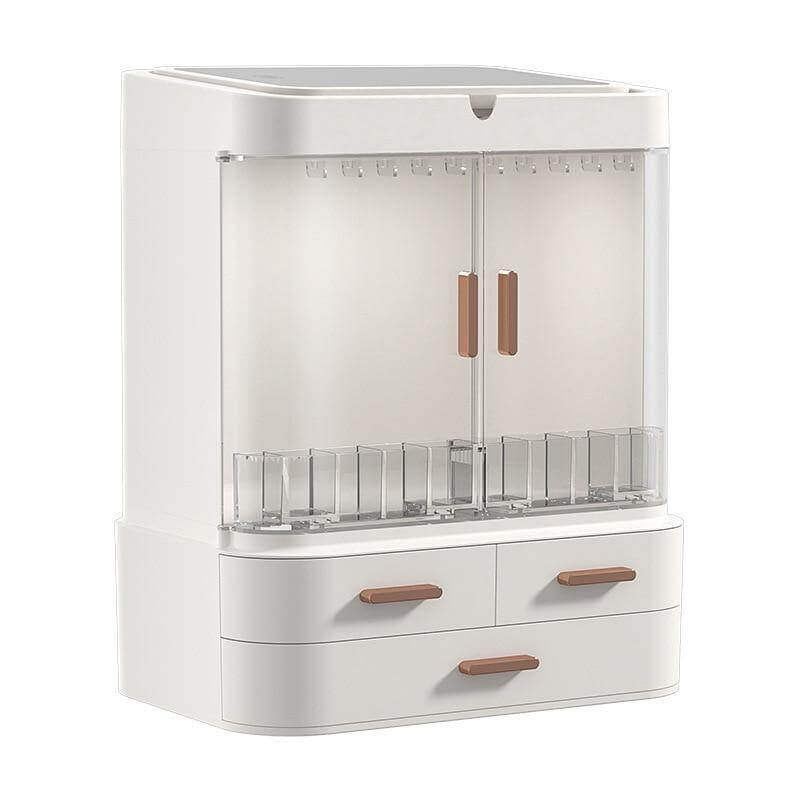 Cosmetic Make-up Jewelry Organizer with Led Lighted Mirror - Image 11