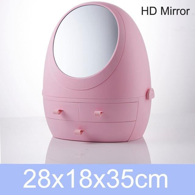 Cosmetic Make-up Jewelry Organizer with Led Lighted Mirror - Image 12