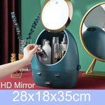 Cosmetic Make-up Jewelry Organizer with Led Lighted Mirror - MaviGadget