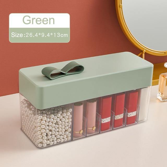 Cosmetic Make-up Jewelry Organizer with Led Lighted Mirror - MaviGadget