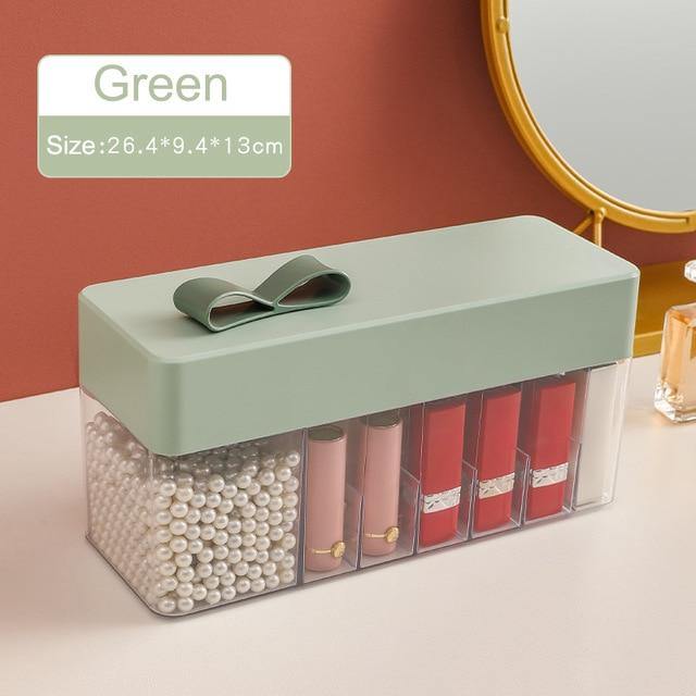 Cosmetic Make-up Jewelry Organizer with Led Lighted Mirror - Image 4