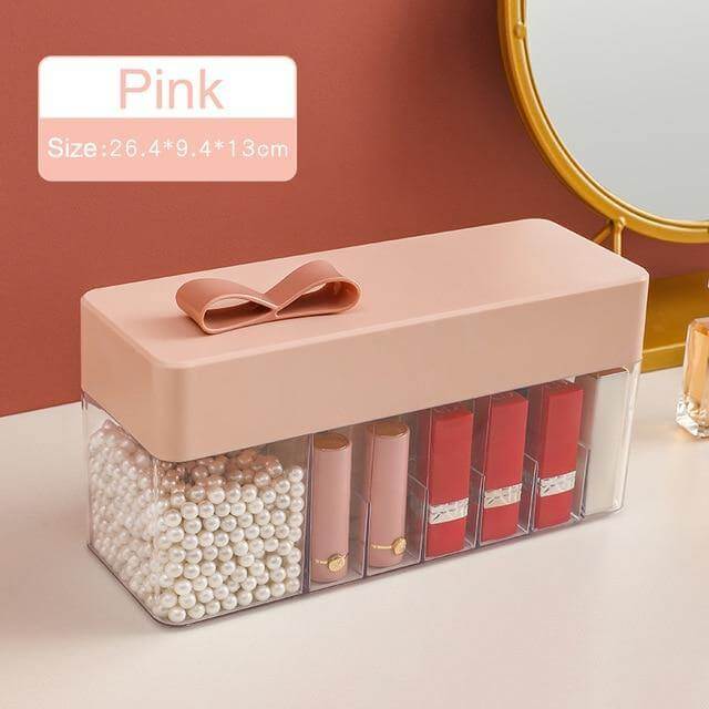 Cosmetic Make-up Jewelry Organizer with Led Lighted Mirror - MaviGadget