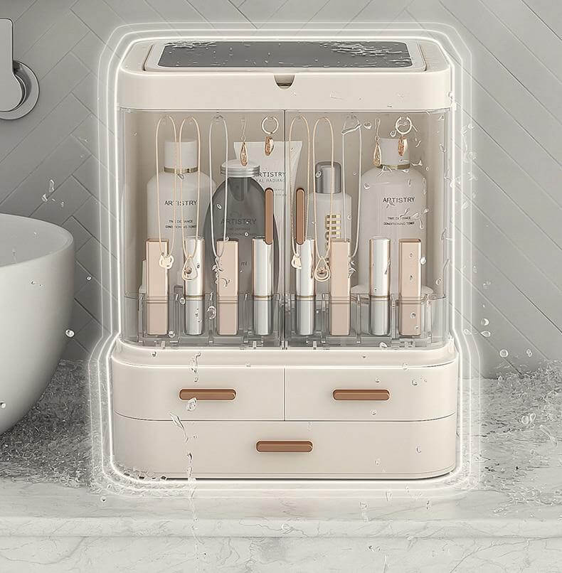 Cosmetic Make-up Jewelry Organizer with Led Lighted Mirror - Image 16