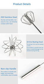 Stainless Steel Easy Stirrer Whisk - MaviGadget