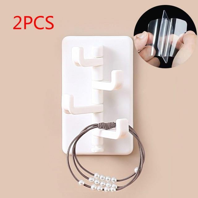 2pcs Multifunctional Smart Paper Holder Hooks