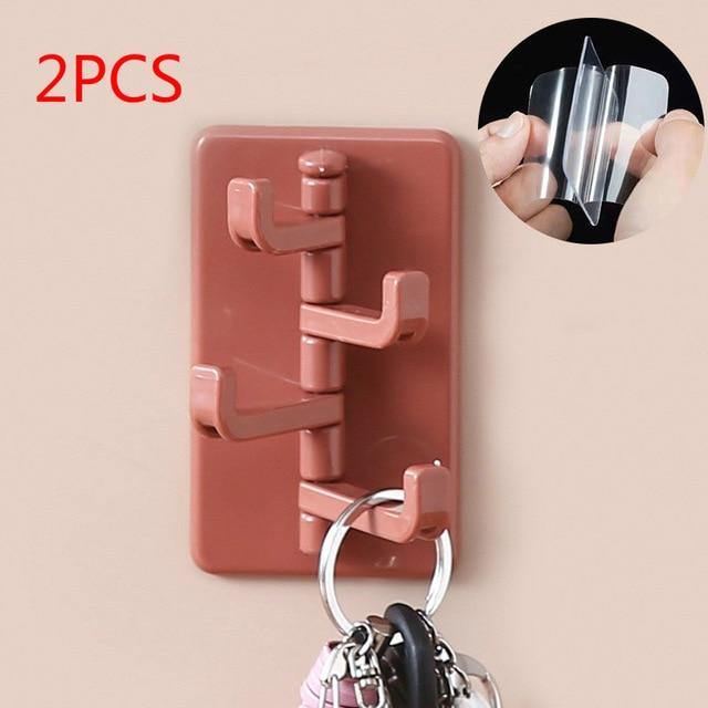 2pcs Multifunctional Smart Paper Holder Hooks